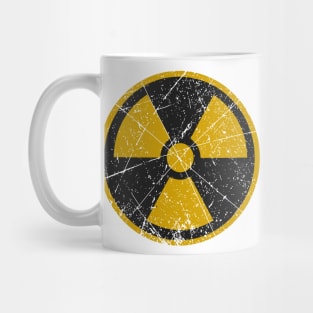 Radiation Warning Sign Vintage Mug